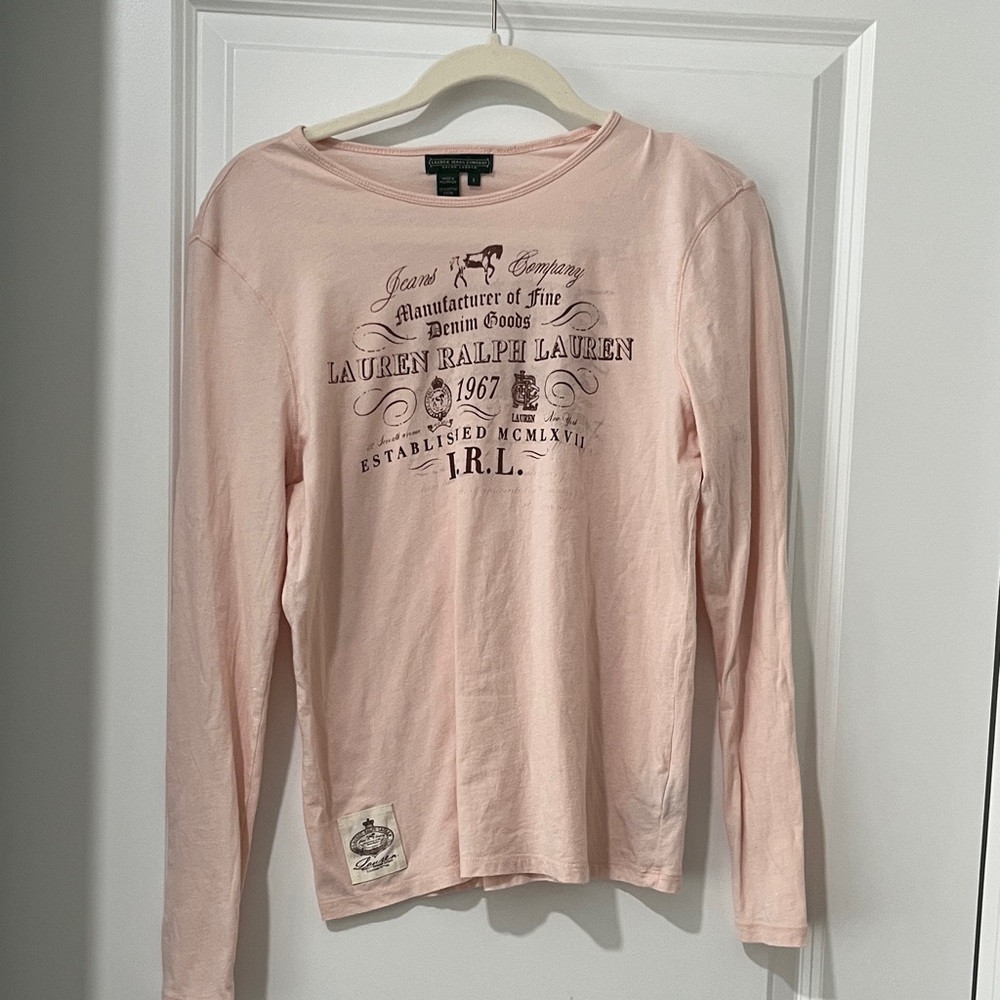 Lauren Jeans Co Ralph Lauren Extremely RARE Horse Equestrian Square Label Front